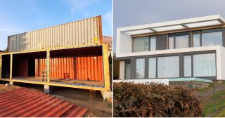 V Česku si postavili z 5 kontejnerů obří prosklenou vilu za čtvrtinu ceny klasické stavby. Celou realizaci zdokumentovali v krátkém videu