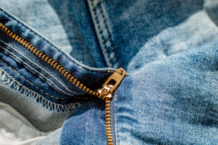 modre dziny zip oprava