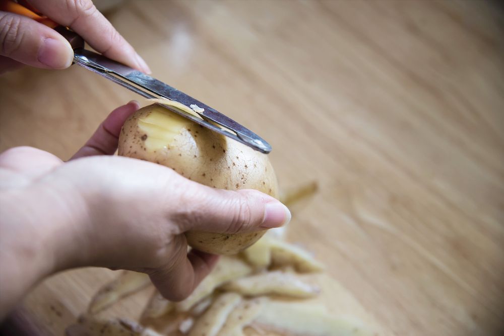 Loupání brambory