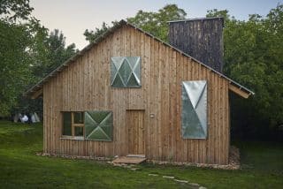 Dřevěný dům pro designerku