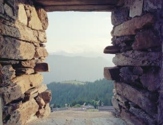 Chata v horách - exteriér