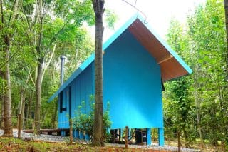 Modrý dům pro umělkyni – exteriér