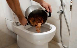 Jak se zbavit zbytků jídla. Do záchodu nepatří polévka ani omáčka, jinak hrozí katastrofa a volání instalatéra