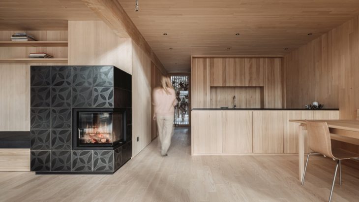 dřevostavba interiér