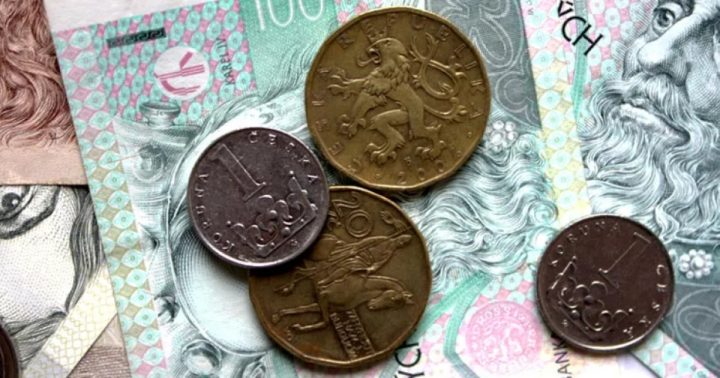 dvacetikoruna ceske mince bankovky