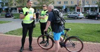 policie cyklista