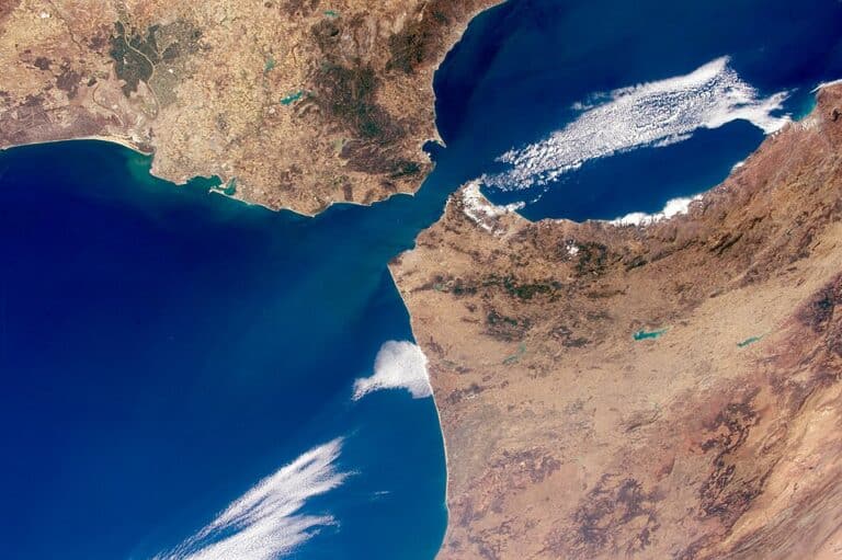 iss 44 strait of gibraltar